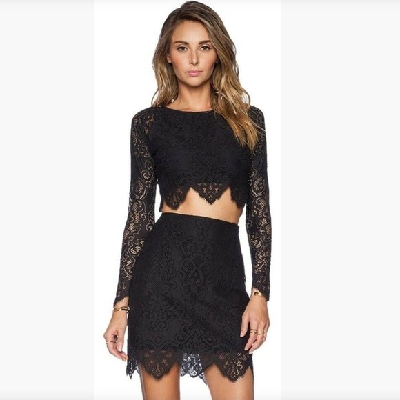 For Love And Lemons Tops - For Love & Lemons Grace Crop Top & Skirt Set- Medium Top & Small Skirt WORN ONCE